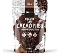 Organic Raw Cacao Nibs, Dark Chocolate Nuts, Pro Lite Cocoa Nibs from Peru Coco Nib Superfood Theobroma Cacao Plant by PROELITE (250g)