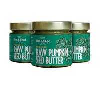 Organic Raw Pumpkin Seed Butter by Sun & Seed - 200g - 3 Pack - Smooth Seeded Butter - Plant Based - Organic Pumpkin Seeds - Vegan Butter - Antioxident