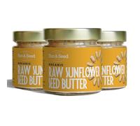 Organic Raw Sunflower Seed Butter by Sun & Seed - 200g - 3 Pack - Smooth Butter - Plant Based - High in Fibre - Palm Oil Free - Vegan Butter - No Added Sugar