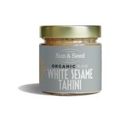 Organic Raw White Sesame Tahini by Sun & Seed - 200g - Made From 100% Organic Sesame Seeds - Healthy Tahini Paste - Vegan - Gluten, Dairy & Soy Free