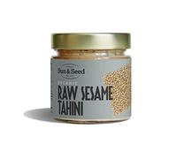 Organic Raw White Sesame Tahini by Sun & Seed - 200g - Made From 100% Organic Sesame Seeds - Healthy Tahini Paste - Vegan - Gluten, Dairy & Soy Free