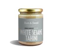 Organic Raw White Sesame Tahini by Sun & Seed - 500g - Made From 100% Organic Sesame Seeds - Healthy Tahini Paste - Vegan - Gluten, Dairy & Soy Free