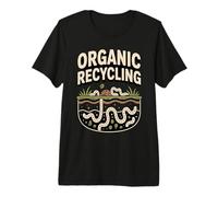 Organic Recycling Funny Composting Worms Premium T-Shirt