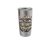 Organic Recycling Funny Composting Worms Stainless Steel Insulated Tumbler