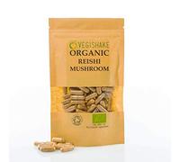 Organic Reishi Mushroom HPMC Capsules Peptidoglycans Polysaccharides Triterpenoids Vegan Halal Kosher (90 Capsules)