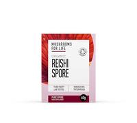 Organic Reishi Spores Supplement - Mushroom Superfood Supplement - Reishi Mushroom Complex - Pure Grade Extracts, No Binders (60g Powder)