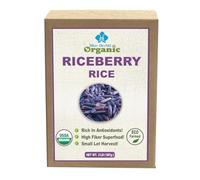Organic Riceberry Rice | Purple Thai Black Jasmine Gourmet Superfood Rice | Premium Freshness | Small Lot Harvest Direct from our Farm to your Table | 2 LB