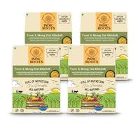 Organic Roots Toor Dal & Moong Dal Khichdi |Instant Food | Healthy | Ready to Eat Full Meal | Gluten Free | No Preservatives, All Natural, Packed Food with no Onion Garlic (Pack of 4)