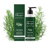 Organic Rosemary Hair Growth Shampoo, Rosemary Hydrolyzed Keratin Shampoo, Nourishes and Regenerates Hairs, Natural Thickening & Strengthening Nourishes Soft and Fluffy (1PC)