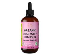 Organic Rosemary Hair Oil - Hair & Scalp Oil with Saw Palmetto, Peppermint, Pumpkin Seed & Vitamin E - Nourishing Hair Serum 2 fl oz (Packaging May Vary)