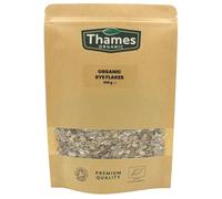 Organic Rye Flakes-Certified Organic, Non-GMO, Vegan, No Additives, No Preservatives, Resealable Bag by Thames Organic 500g
