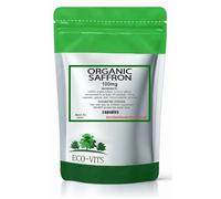 Organic Saffron 100mg (60 caps) Eye Health, Positive Mood, Stress & Anxiety Balance, Antioxidant Support, Cognitive & Mental Health