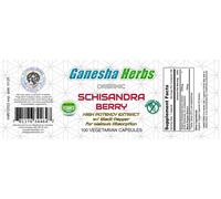 Organic Schisandra Berry Extract High Potency & Absorption w/ bioperine capsules