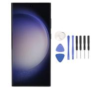 Organic Screen Replacement for S23 Ultra, Dynamic AMOLED 2X Note20 Ultra Frame, Digitizer Assembly with Frame Repair Tools for S23 Ultra 5G SM S918B EU (Silver)