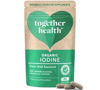 Organic Seaweed Iodine Supplement - Together Health - from Organic Seaweed - Natural Source of Iodine - Vegan Friendly - Made in The UK - Pack of 2-60 Vegecaps