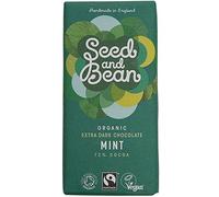 Organic Seed & Bean Company | 72% Dark Choc & Mint | 8 x 85G