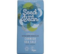 Organic Seed & Bean - Dark 70% Chocolate Bar - Cornish Sea Salt - 85g x 8
