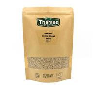 Organic Sesame Seeds - 500g of Nutritious & Flavorful Seeds - No Additives, No Preservatives - Raw, Vegan, Non-GMO - Great for Baking, Cooking, and Sprinkling - Thames Organic