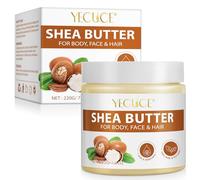 Organic Shea Butter - 100% Pure African Shea Butter for Hair and Body, Nourishes, Soothes, and Softens Dry Skin, for Skin, Hair, Lip Balms, Body Butters, Moisturiser - 220g