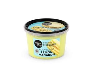 Organic Shop 250ml Body Scrub Firming Lemon Macaron Lemon & Mint