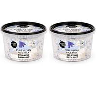 Organic Shop Bath Salt Pure Vegan Rice Milk Relaxing, 300g (Pack of 2)