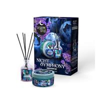 Organic Shop Night Symphony Deep Sleep Set with Nightfall Bath Salts and Sleep Well Lavender & Chamomile Home Fragrance, 300g/125ml