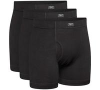 Organic Signatures Boxer Briefs, 100% Organic Cotton, Covered Elastic, Black, S