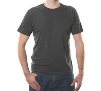 Organic Signatures Men's Short-Sleeve Crewneck Cotton T-Shirt - Grey - XXL