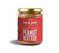 Organic Smooth Peanut Butter by Sun & Seed - 500g - Smooth Nut Butter - Plant Based - High in Protein - Made From 100% Organic Peanuts - Palm Oil Free - Vegan Butter