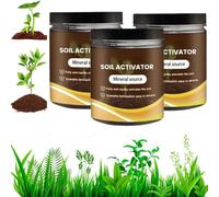 Organic Soil Activator&Plant Fertilizer,Professional Bone Meal Fertilizer,Dirt Health Booster,Faster Root Booster,Liquid Fertilizers for Indoor/Outdoor Plants,Improve Soil Carbon Sequestration (3pcs)