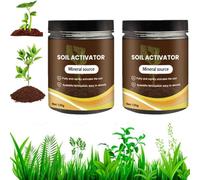 Organic Soil Activator&Plant Fertilizer,Professional Bone Meal Fertilizer,Dirt Health Booster,Faster Root Booster,Liquid Fertilizers for Indoor/Outdoor Plants,Improve Soil Carbon Sequestration (2pcs)