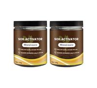 Organic Soil Activator Plant Fertilizer, Soil Pro Activator for plants Flowers Gardens Houseplants Improves Soil Structure, Prevents Compaction Boosts Root Growth (120g(2pcs))