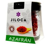 Organic Spanish Saffron in Strands (Cat. I - ISO 3236). Flavor in Pure State. Spices for Cooking. Last Harvest Saffron in Glass Pot (1, 2g)