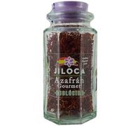 Organic Spanish Saffron in Strands (Cat. I - ISO 3236). Flavor in Pure State. Spices for Cooking. Last Harvest Saffron in Glass Pot (2, 3 g)