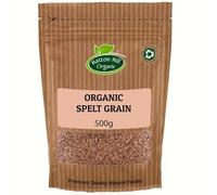 Organic Spelt Grain 500g by Hatton Hill Organic | Nutritious Ancient Wholegrain for Baking, Salads & Cooking