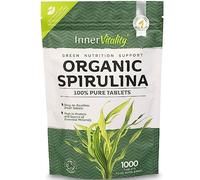Organic Spirulina 1000 Pure Tablets - 2000mg Serving - Cold-Pressed | Easy-to-Swallow Small Tablets Rich in Vitamins & Minerals for Immunity & Energy by Inner Vitality