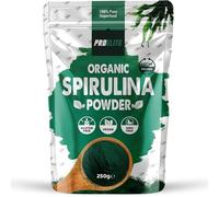 Organic Spirulina Powder 250g Natural Immune Booster | Premium Superfood Super Greens Spirulina Powder | Rich in Essential Vitamins & Minerals Vegans & Vegetarians by PROELITE