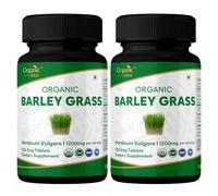 ORGANIC SPREE Barley Grass 120 Tablets | Hordeum Vulgare (Barley Grass) | USDA Organic Certified | Organic and Natural - Pack of 2