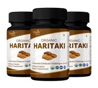 ORGANIC SPREE HARITAKI 120 Tablets | Terminalia Chebula (Haritaki) | USDA Organic Certified | Organic and Natural - Pack of 3