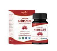 ORGANIC SPREE Hibiscus 120 Tablets | Hibiscus Sabdariffa (Gudhal) | USDA Organic Certified | Dietary Supplement - 120 Tablets*