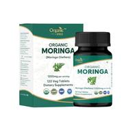 ORGANIC SPREE Moringa 120 Tablets | Moringa Oleifera (Drumstick Leaf) | USDA Organic Certified | Dietary Supplement - 120 Tablets* (1)