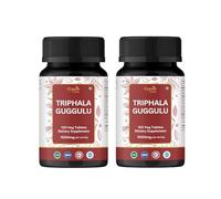 ORGANIC SPREE Triphala Guggulu 120 Tablets - Ayurvedic Formulation - Certified and Vegetarian - Pack of 2