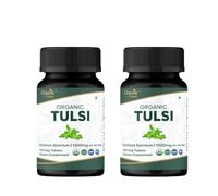 ORGANIC SPREE TULSI 120 Tablets | Holy Basil (Tulsi) | USDA Organic Certified | Organic and Natural 120tab - Pack of 2