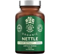 Organic Stinging Nettle Root Extract 2000mg | High Strength 4:1 Extract Stinging Nettle Supplement | 120 Vegan Capsules | Made in The UK