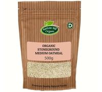 Organic Stoneground Medium Oatmeal 500g by Hatton Hill Organic