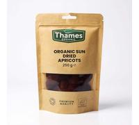 Organic Sun Dried Apricots 250g - Certified by Soil Association - Delicious, Nutritious, Convenient - All Natural, No Added Sugar, Non-GMO, Unsulphured - Digestive - Thames Organic