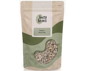 Organic Sun Dried Chopped/Diced Figs - Certified Organic - by Busy Beans Organic (3kg)
