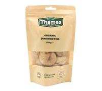 Organic Sun Dried Figs -250g - Raw, Vegan, Non-GMO, Unsulphured, High Fibre, No Additives or Preservatives - Naturally Sweet and Juicy - Thames Organic