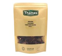 Organic Sun Dried Tomatoes Halves (Salted)-Certified Organic, Non-GMO, Vegan, No Additives, No Preservatives, Resealable Bag by Thames Organic 250g