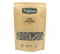 Organic Sunflower & Pumpkin Seeds Mix-Certified Organic, Non-GMO, Vegan, No Additives, No Preservatives, Resealable Bag by Thames Organic 1kg